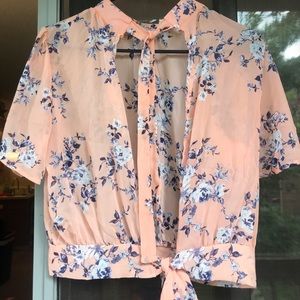 Tie blouse